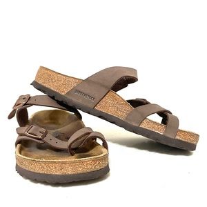 Women’s Size 7 dark brown, think strap Birkenstocks, great condition!
